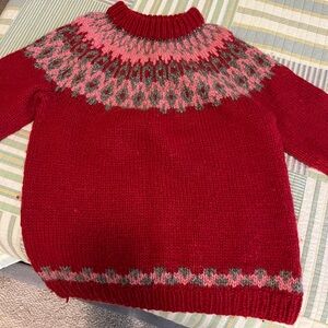 Vintage Scottish Wool Fair Isle Sweater